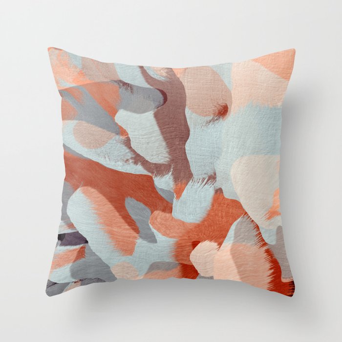 Peach and gray throw pillows 2025