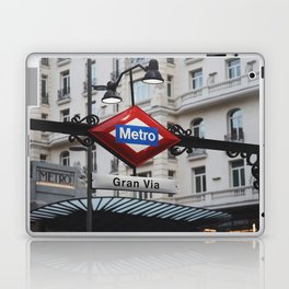 Metro station Gran Via in Madrid Laptop Skin