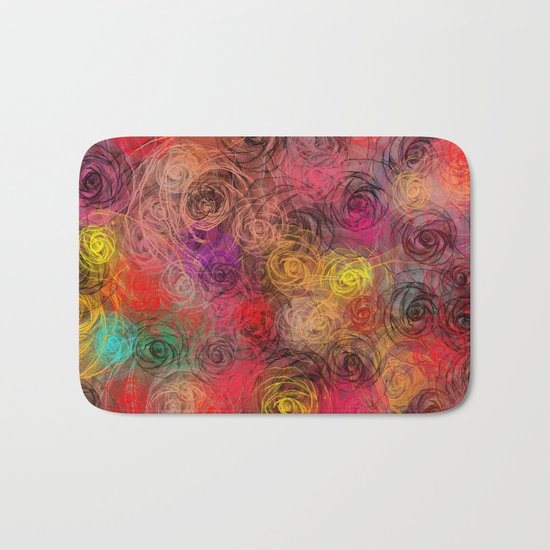 Rose flow(4). Bath Mat