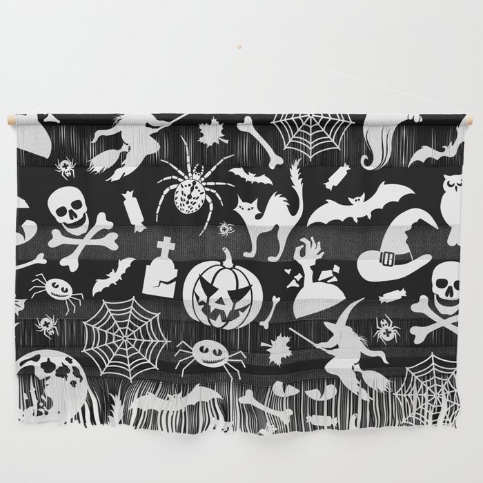 Seamless Halloween Pattern Wall Hanging