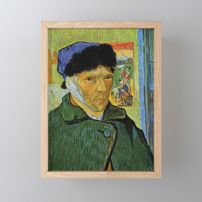 Self Portrait with Bandaged Ear by Vincent van Gogh Framed Mini Art Print