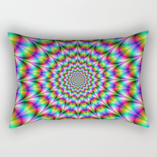Psychedelic Explosion Rectangular Pillow