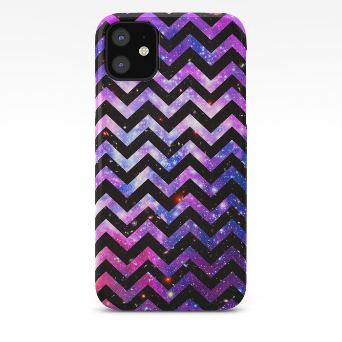 Girly Chevron Pattern Cute Pink Teal Nebula Galaxy Iphone