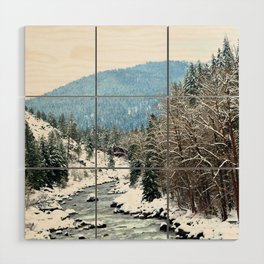 Winter landscape Wood Wall Art