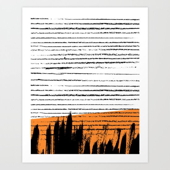 Lines & Strokes 003 Art Print