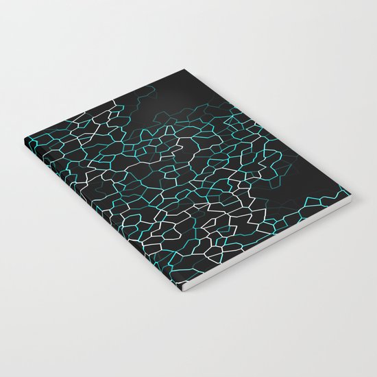 Aqua Crackle Notebook
