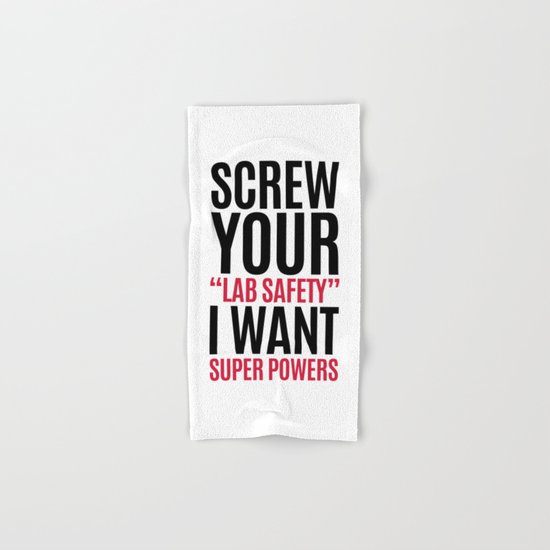I Want Super Powers Funny Quote Hand & Bath Towel