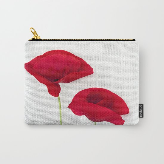 Two Red Poppies Carry-All Pouch