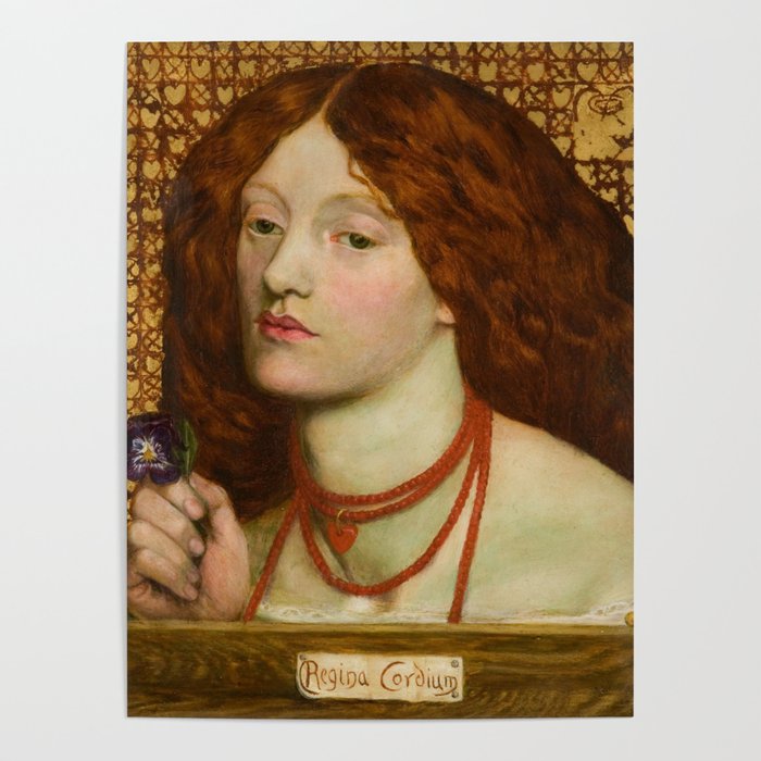 Dante Gabriel Rossetti "Regina Cordium" Poster