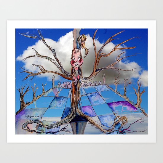 Jester B's Tree Art Print