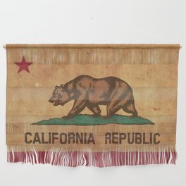 California Republic Vintage Flag Wall Hanging