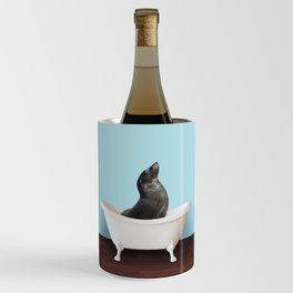 Playing sea lion in bathtub Wine Chiller