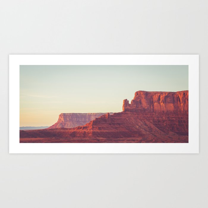 Monument Valley Sunset View Art Print