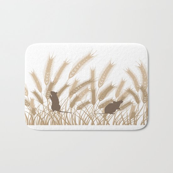 Mice In The Grain No. 2 Bath Mat
