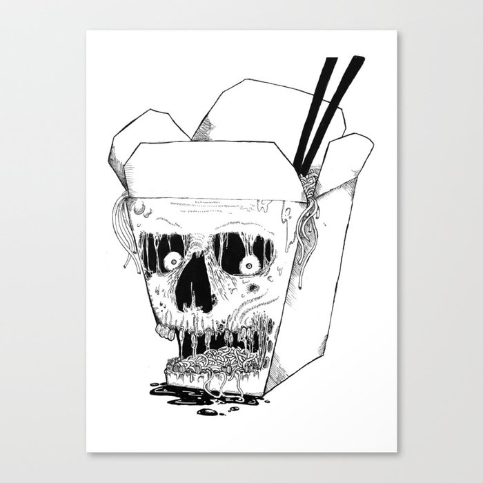Monster Food: Takeout Canvas Print
