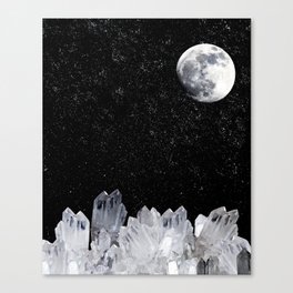 White Moon Canvas Print