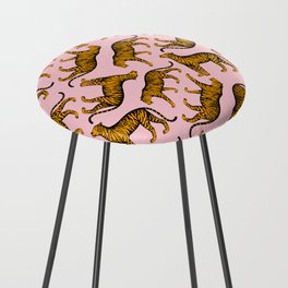 Tigers (Pink and Marigold) Counter Stool