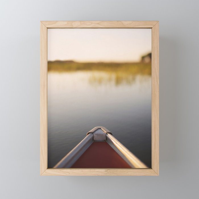 Sunrise Canoe #2 Framed Mini Art Print