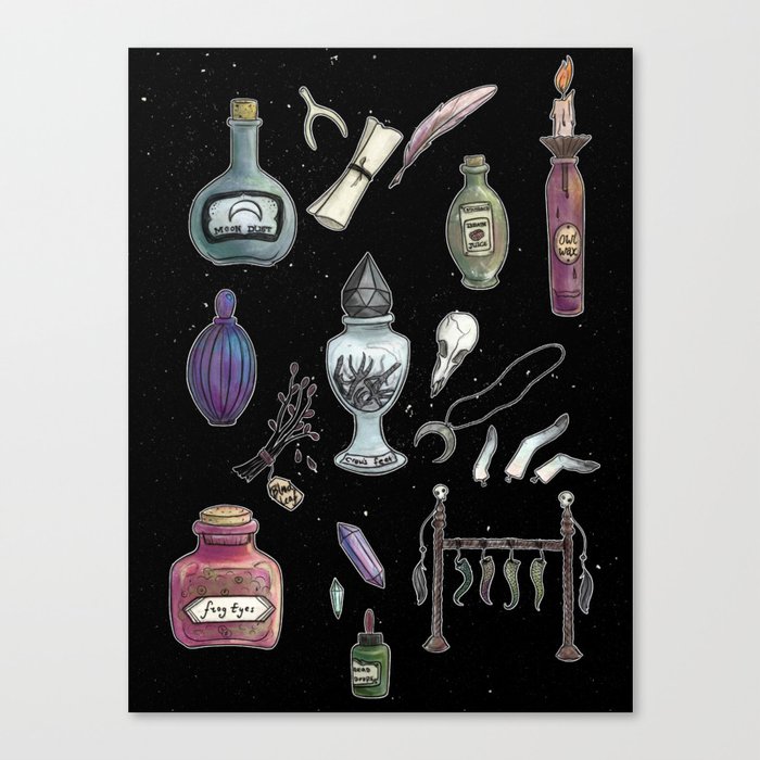 Witches' Stash Canvas Print