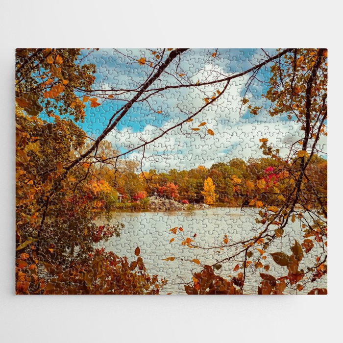 Fall in Central Park Jigsaw Puzzle