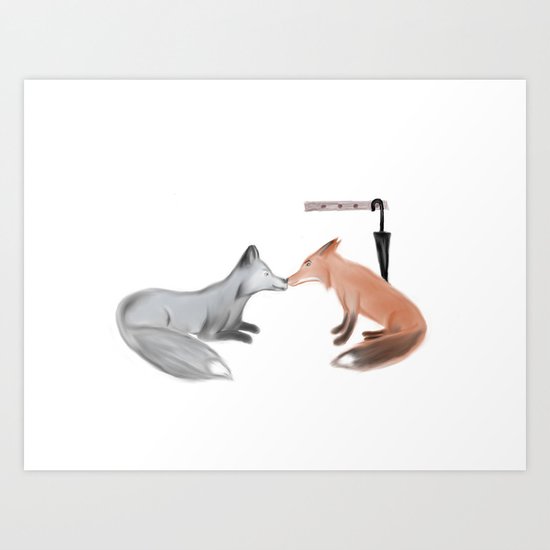 Fox!Mystrade Art Print