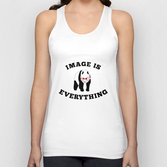 Panda Hipster Unisex Tank Top