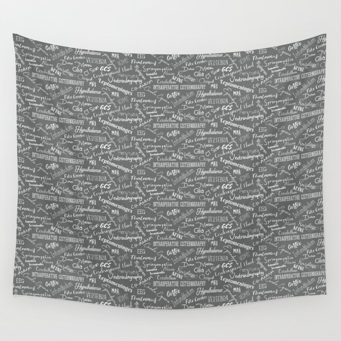  neurology terms Wall Tapestry