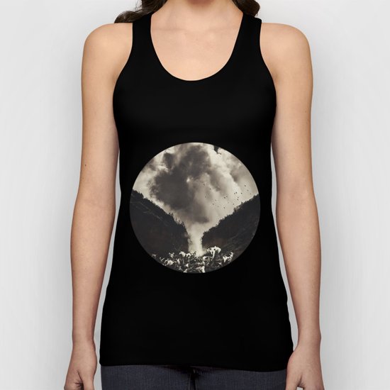 Madeira- Rising Clouds and Calla Lillys Unisex Tank Top