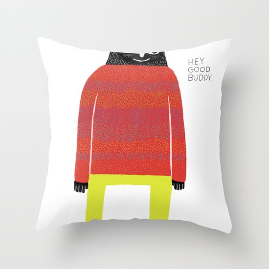 Good Buddy Throw Pillow