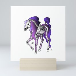 Horse Skeleton Mini Art Print