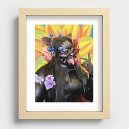 Gothess Spring Kitty Recessed Framed Print