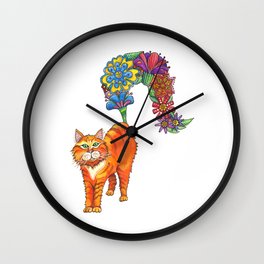 Classy Cat Chloe Wall Clock