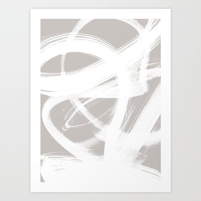 Abstract Brush Strokes 6 Art Print