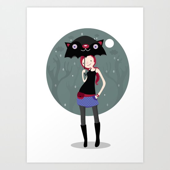 Rainy days Art Print
