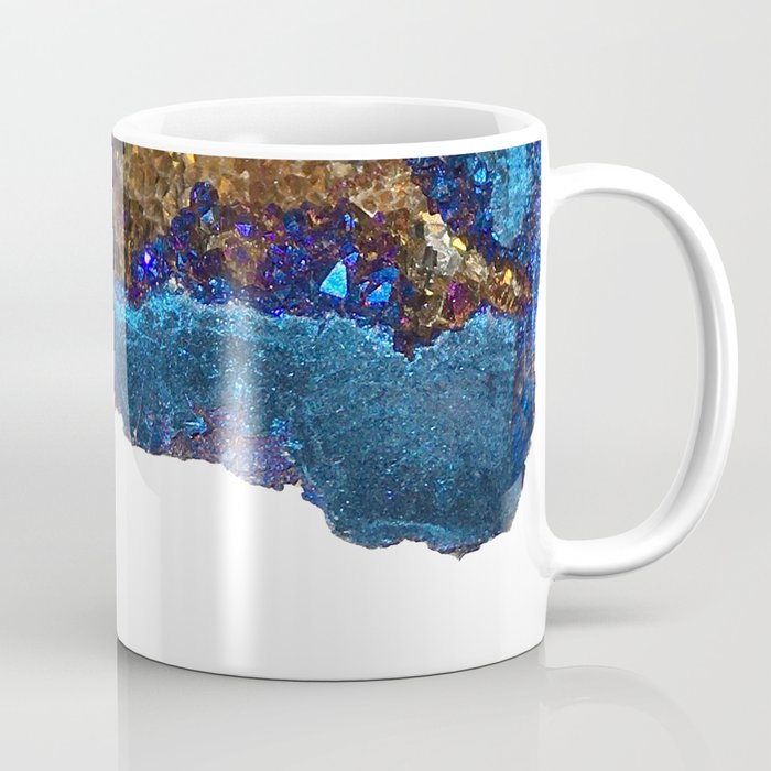 Agate metallic blue & gold Coffee Mug