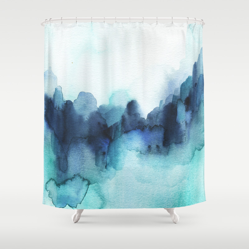 watercolor shower curtain target