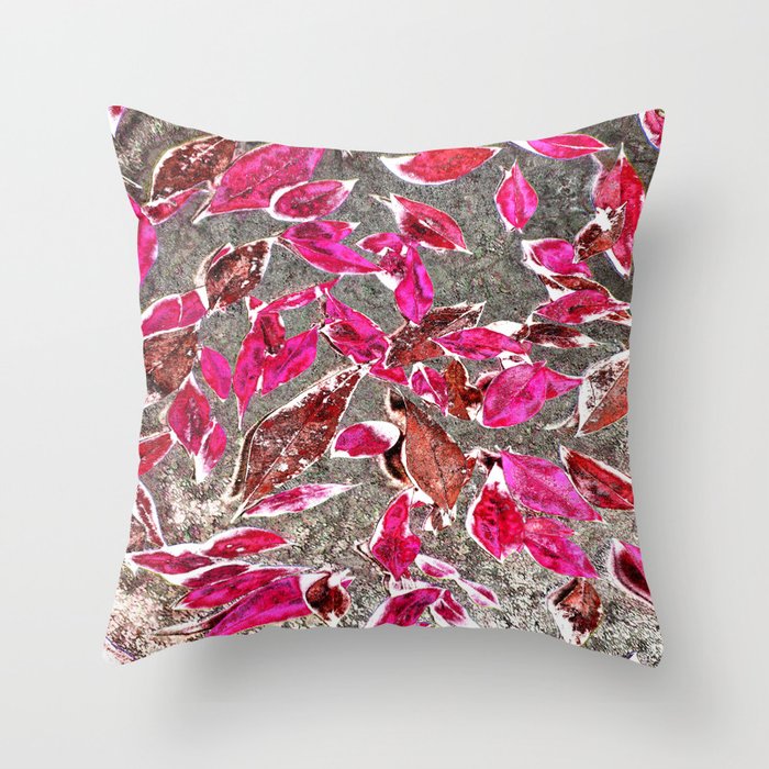 Softly Falling, Blush Throw Pillow