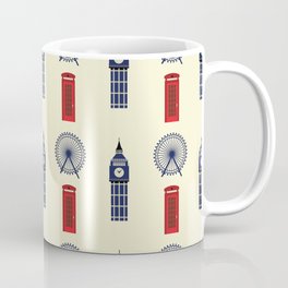 London Big Ben,Red British phone box Coffee Mug
