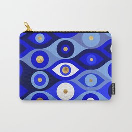 Greek Mati Mataki - Matiasma Evil Eye blues Carry-All Pouch