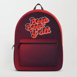 Beep Beep Y'all! Backpack | Warmcolors, 70S, 1970S, Typography, Graphicdesign, Seventies 