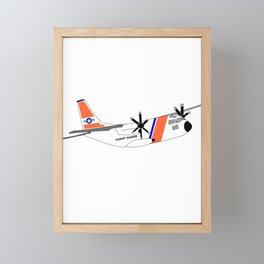 Coast Guard Airplane Framed Mini Art Print