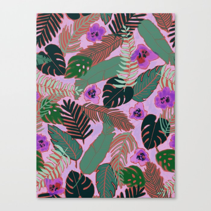 Midnight Jungle Canvas Print