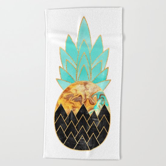 Precious Pineapple 3 Beach Towel