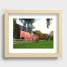 Horse Barn Recessed Framed Print