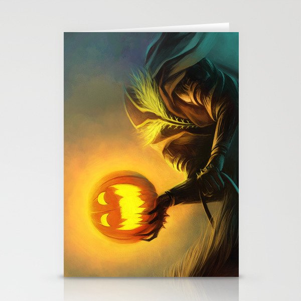 Headless Horseman: All Hallows' Eve Greetings Stationery Cards