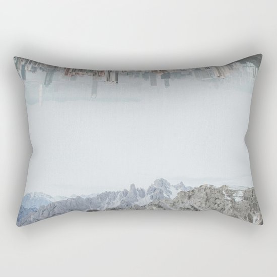 Between Earth & City II Rectangular Pillow