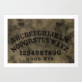 Ouija Board Art Print