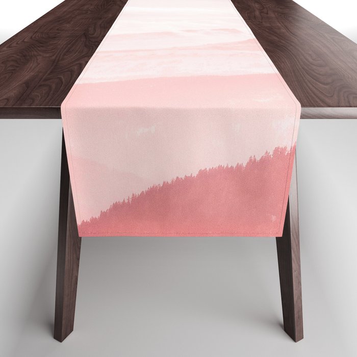 Pink Peaks Table Runner