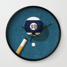 BILLIARDS / Ball 10 Wall Clock