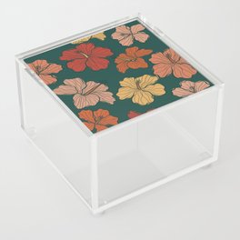 Taro Patch Design Terra Cotta Hibiscus Acrylic Box